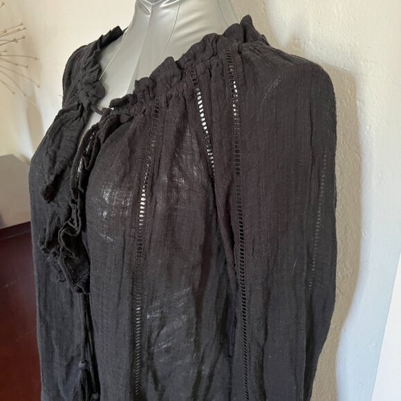 Sundance 'artist' top, NEVER WORN, BLACK, size S - Picture 2 of 14